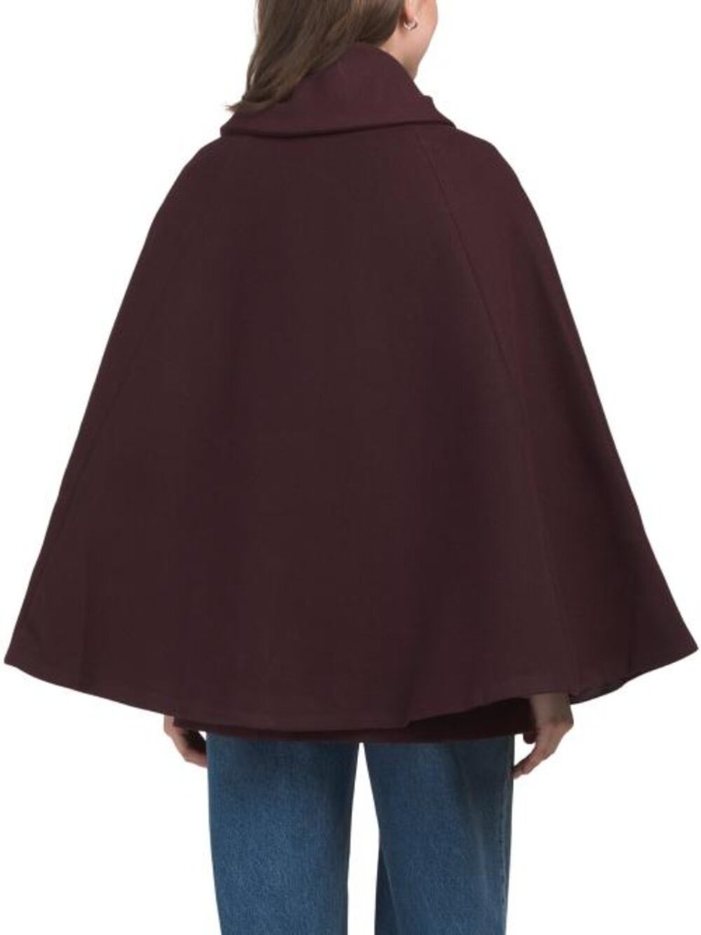 CECE Bow Front Cape Coat - Picture 2 of 3